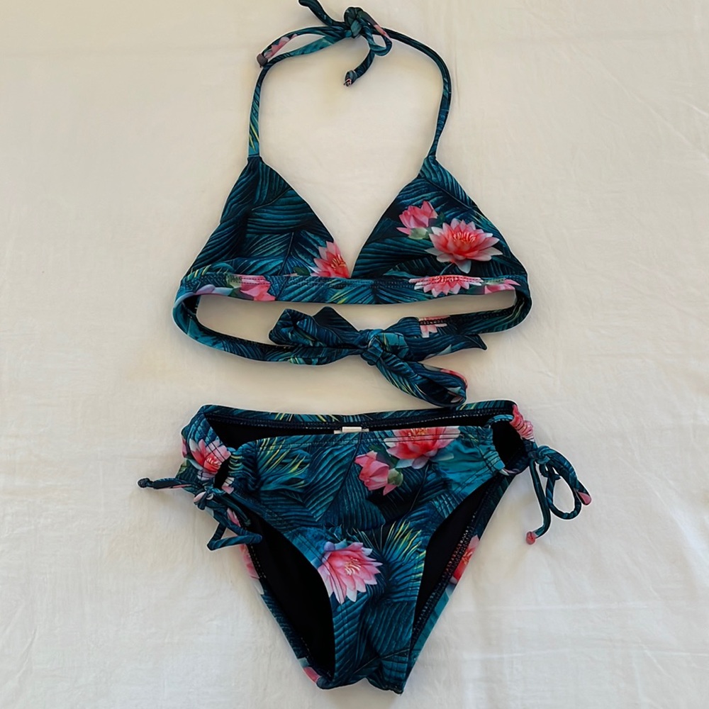 Reef Hawaiian Palm Print Bikini, Size 7